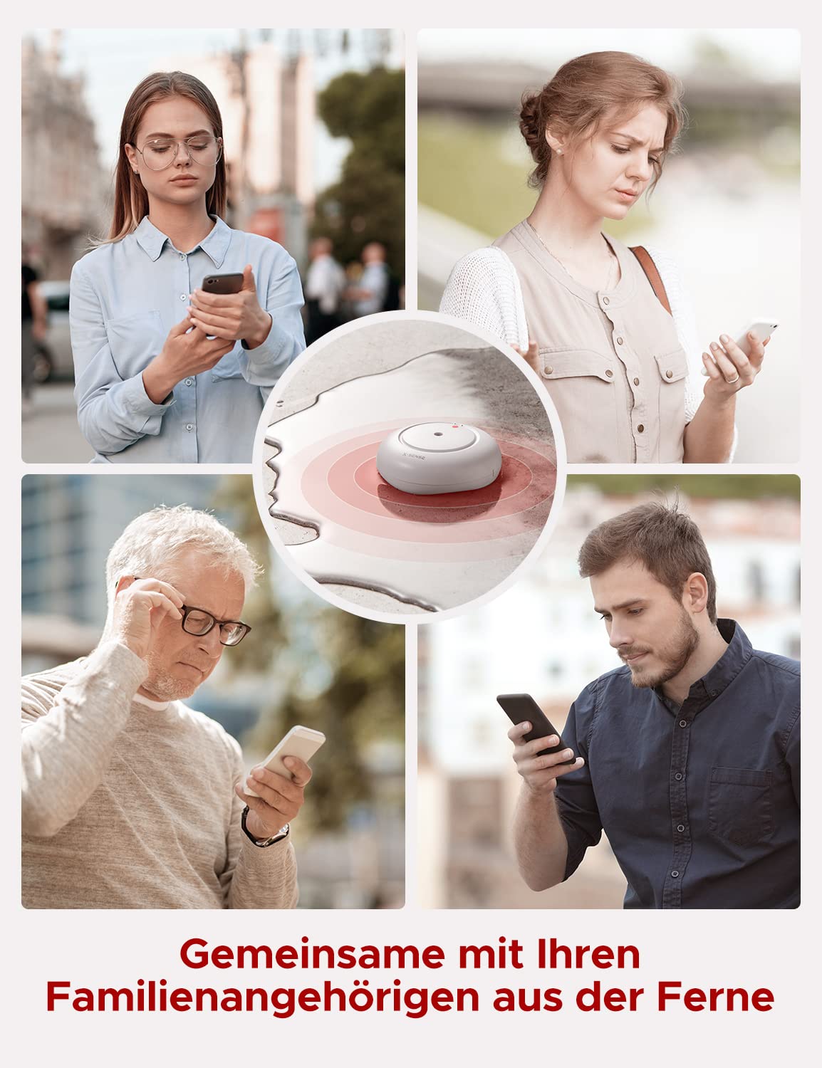 X-Sense Wi-Fi detektor vody s baterií, vodní senzor IP66, vodní senzor WLAN, příslušenství pro sadu senzorů vody SWS54, jednotlivé balení, model SWS51, 1 kus - Obrázek 4